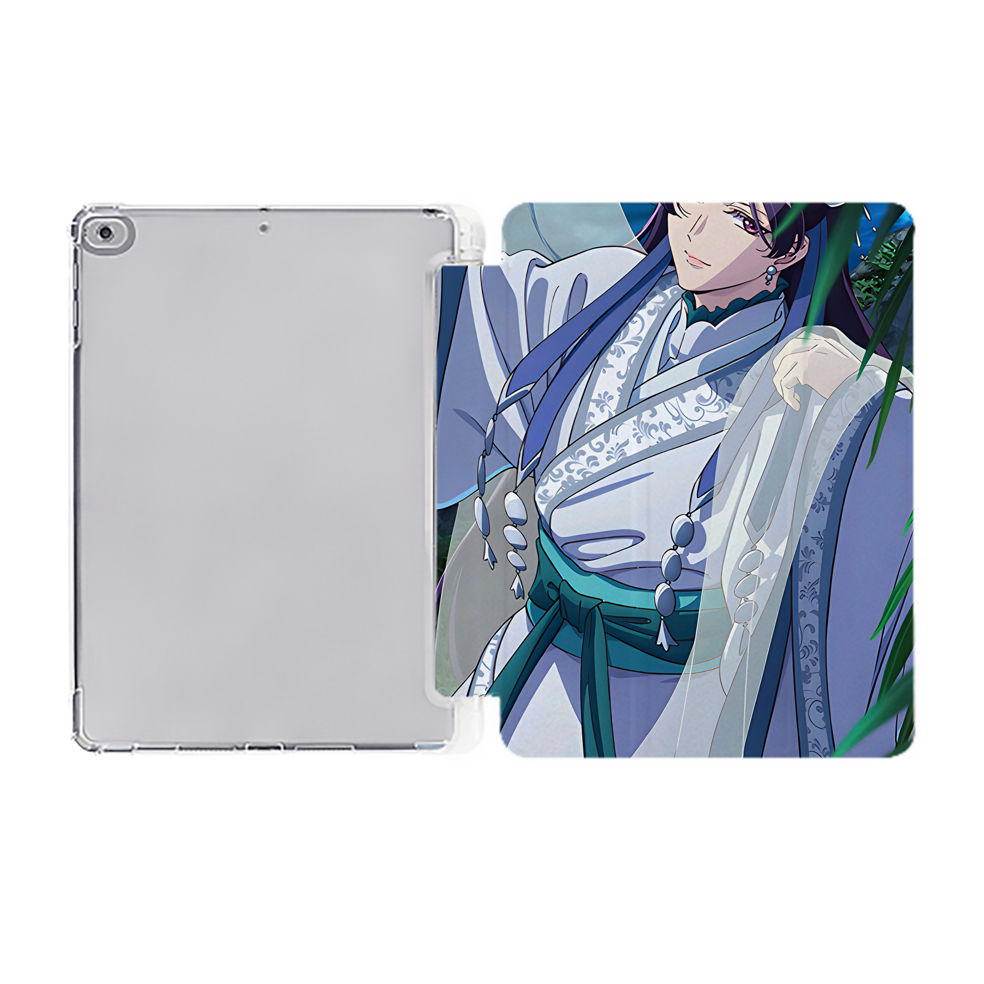 （画像用） 薬屋のひとりごと The Apothecary Diaries IPad ケース ペン収納付き 三つ折りスタンド PUレザー×シリコン 対応機種9.5/10.5/10.9インチ